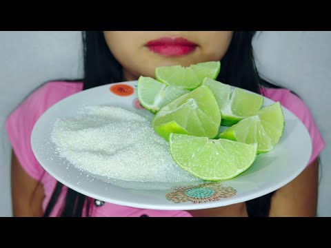 ASMR Comiendo limón con azúcar en Colaboración con @glendiasmr