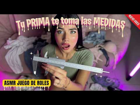 Tu PRIMA te toma las MEDIDAS /ASMR ROLEPLAY