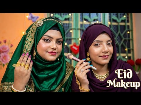 ASMR Sister Doing My Eid Makeup 🧕🏻