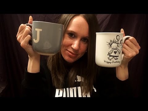 ASMR Scratching on Ceramic & Glass Mugs [With Some Tapping]