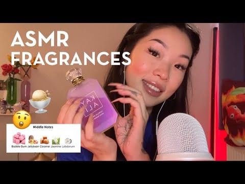 ASMR | perfume notes 🍨🌸🍋 | whispered | mouth sounds