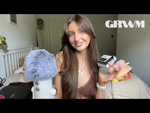 ASMR GRWM trying out new products! (whisper rambles, tapping)