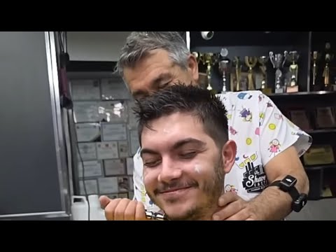 ASMR SKIN CARE AND BEARD SHAVE WITH BARBER MUNUR ONKAN