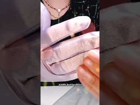 Lilac & White Satin #Gloves #ASMR #asmrlikeasandbox #relax