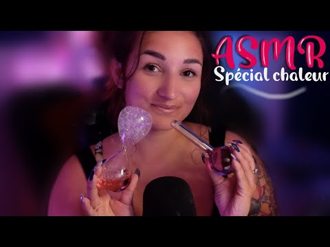 ASMR FRANÇAIS : JE TE RAFRAÎCHIS 💦 (glaçons, fioles..)