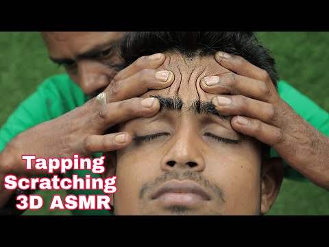 Old Barber Tapping And Scratching 3d Sound Head Massage With Neck Cracking | Sleep Well ASMR Massage
