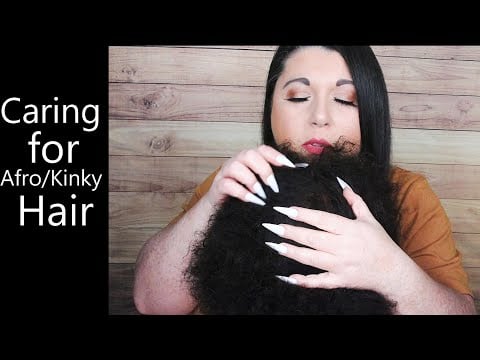 ASMR Caring For Your Afro/Kinky Hair | Scalp Check, Combing, Hair Play, Scalp Massage, Gossip, Style