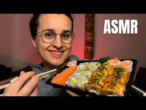 ASMR | MUKBANG SUSHI de mon restaurant 🍣 ( Dégustation )