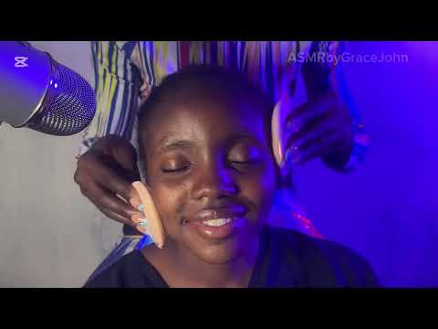 ASMR BUBBLE GUM CHEWING AND HAIR SCRATCHING VERY SATISFYING