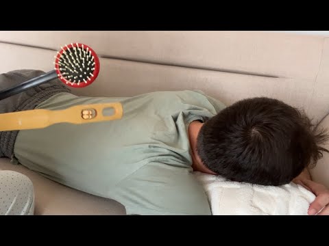Back Scratching ASMR with Massager