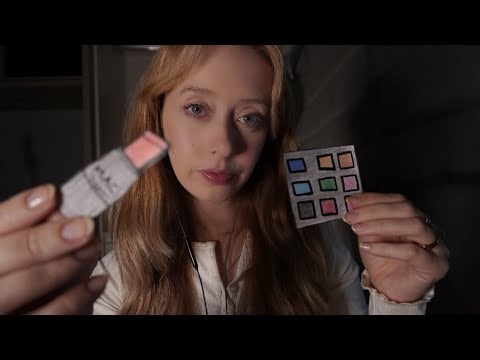 ASMR - TE MAQUIANDO COM MAQUIAGENS DE PAPEL 💄