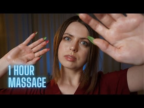 [ASMR 1 HOUR] 🤲 3 Different Types of Massages For Your Relaxation | Oil Massage, Back Massage