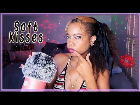 ASMR ✨ SOFT KISSES & FLUFFY MIC BRAIN MASSAGE 💋 (personal Attention)