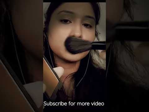 asmr doing my makeup 💄with gloved hand #shorts #asmrshorts #asmrvideo #asmrmakeup