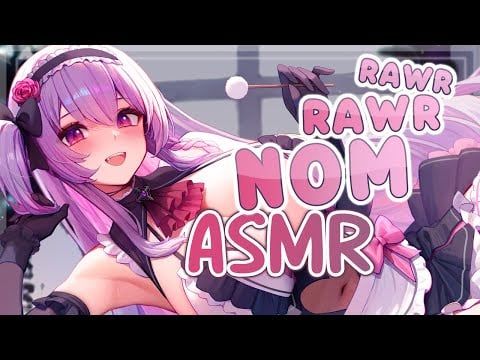 【ASMR】Rawrs & Noms w/ Ear Cleaning~ ☁️ #IkumiStream