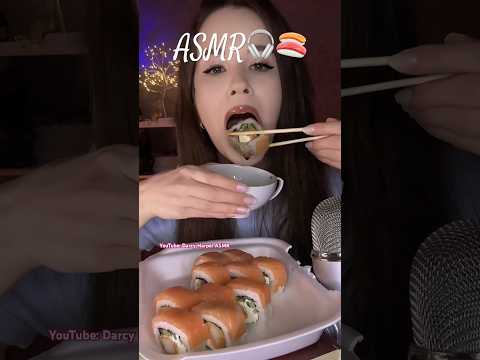 ASMR Eating Sushi 🍣 mouth sounds #asmreatingsushi