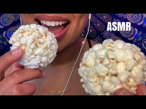 ASMR | WHITE FOODS 🤍 Popcorn Ball, Chocolate & Donuts🤍🌬