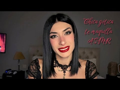 ✨🖤Chica Gótica hace tu maquillaje de Halloween 🖤✨ ASMR Roleplay en español 🎃