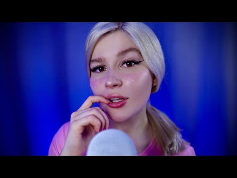 ASMR tingliest trigger words ever ✨ Close-up whisper, mouth sounds, hands movements for sleep