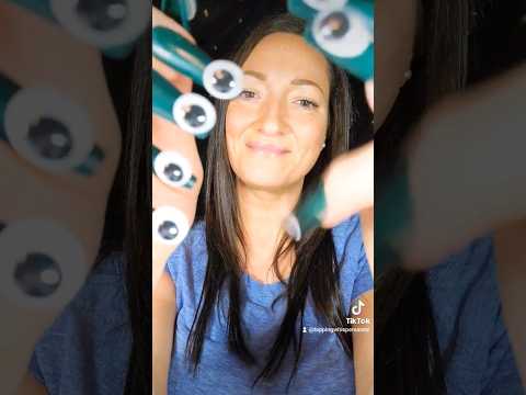 Nail Tapping With Wiggle Eyes              #asmr #asmrtapping #nailtapping