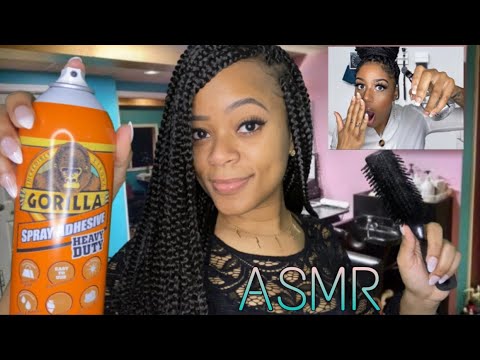 💇‍♀️ASMR💇‍♀️ Worst Reviewed Hair Stylist Puts Gorilla Glue in Your Hair + Removal |Ft Triniti J ASMR