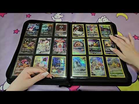 ASMR Pokémon Card Binder Show and Tell PT. 1 ♡ Tapping, Whispering, Scratching