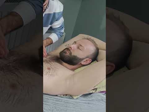 VERY RELAXING CHEST,ARM TURKISH MASSEUR MASSAGE THERAPY #satisfying #relaxing #asmr #shorts #massage