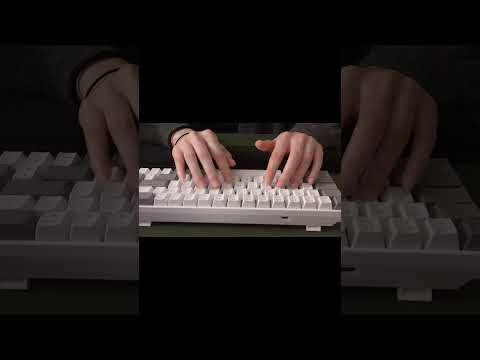 mechanical keyboard asmr, typing sounds, mcgee clicky white keyboard #keyboard #keyboardasmr