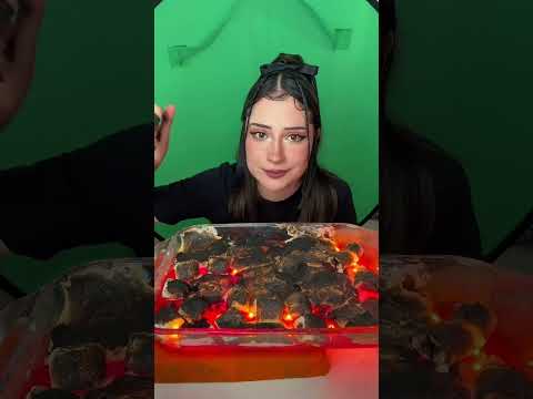 Así hice la lava comestible 💕 #asmr #mukbang #ia #asmria