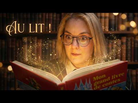 ASMR FR 📖 3 p'tits contes et au lit 🛌 Lecture chuchotée
