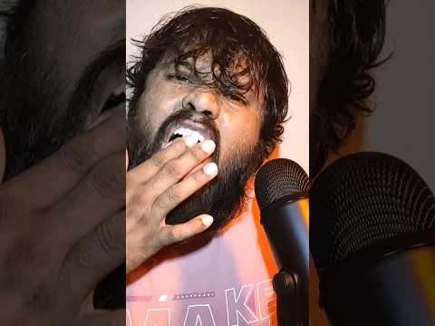 ASMR Mouth Sounds Spit Painting #shorts