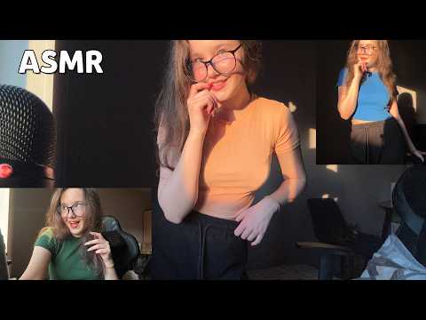 ASMR | Fabric Scratching with Long Nails, Mouth Sounds, Visual