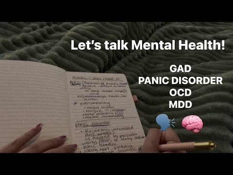 ASMR Lets talk about Mental Health (whispering, tapping) 