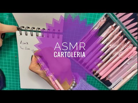 ASMR SHOW&TELL CARTOLERIA || Four Candies