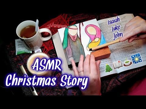 The Birth of Jesus 🎄 Peaceful Bible Reading ASMR & Making Tea 🍵