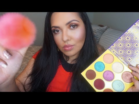 ASMR Makeup Application Roleplay Soft Speaking Face Brushing