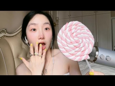 Cotton Lollipop 🍭 #FastGrowthPlan #LikeabilityIncentivePlan #asmrEatingBroadcast #ChewingSound