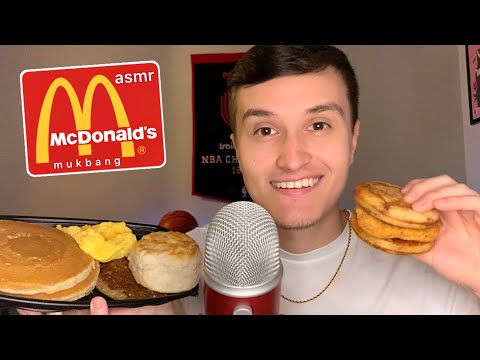 ASMR Eating RARE McDonald’s Breakfast Foods 🥞🥓 (eating sounds)