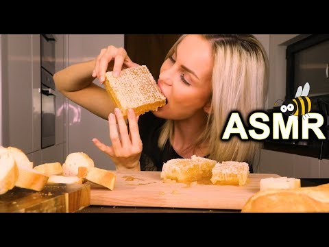 ASMR RAW 🍯HONEYCOMB🍯 Mukbang   Sticky Eating Sounds No Talking