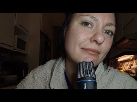 ASMR- Face tracing and gum chewing ramble