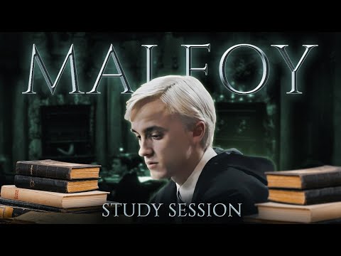 Study Session 🐍 Draco Malfoy [ASMR Harry Potter Ambience] "Study, Focus & Relax" Slytherin Room