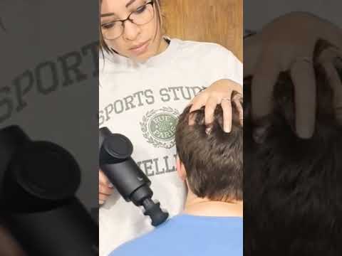 ASMR Deep Tissue Neck & Shoulder Massage with Percussion Tool