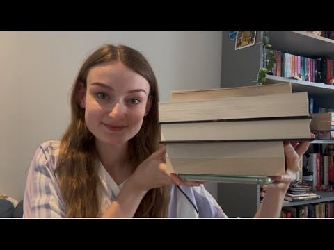 ASMR My July Reading Wrap Up! (Book triggers and close whispers) 