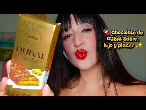 Chocolate de Dubai 🍫✨ ¿El más lujoso del mundo? | ASMR con sonidos reales