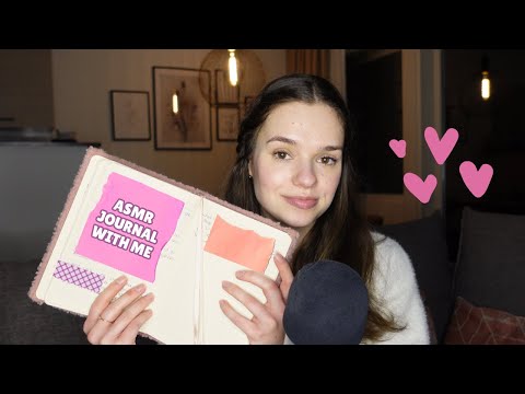 ASMR journal with me | up close whispering