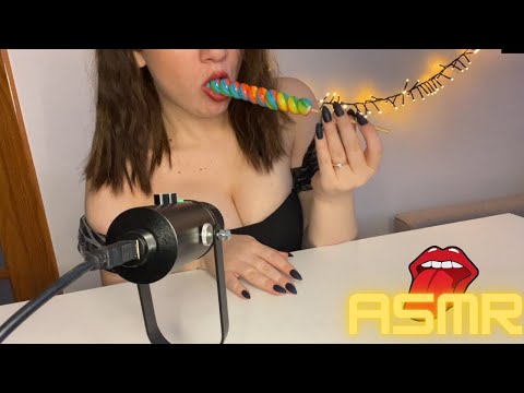 ASMR | Big Unicorn Lollipop🌈 Yummy Yummy 💋❤️