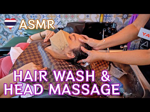 Hair Wash - Scalp Massage - Blow Dry | ASMR sound of Washing Hair, Scratching, Hair Dryer