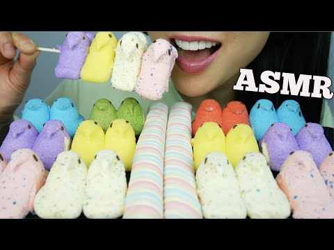 ASMR MARSHMALLOW PEEPS (SOFT SUGAR CRUNCH EATING SOUNDS) NO TALKING | SAS-ASMR