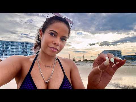 ASMR ✨ AT THE BEACH 🏝️🌊 Calming, Relaxing, Ocean Sounds at Daytona Beach