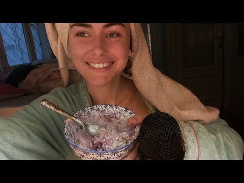 asmr desayuna conmigo